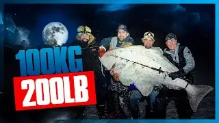 Elle PÊCHE UN POISSON de 200LBS sur glace - Pêche du flétan dans le Fjord-du-Saguenay