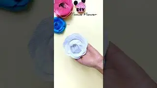 viral tissue flower| how to make flower #diy #craft #shorts