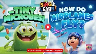 🎶🚀 Tiny Microbes & Flying Machines! | Fun Kids Songs About Science & Discovery 🌟