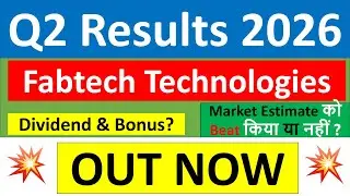 Fabtech Technologies Q2 results 2026 | Fabtech results today | Fabtech Technologies Share News today