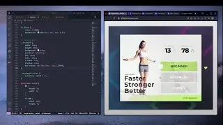 Designing Fitness Card | HTML CSS JS Tutorial