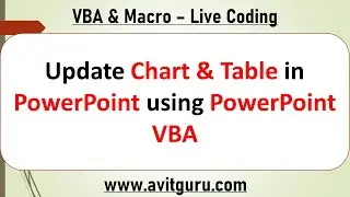 Update Chart & Table in PowerPoint using PowerPoint VBA