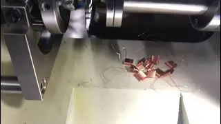 Hot air self bonding copper coil winding machine
