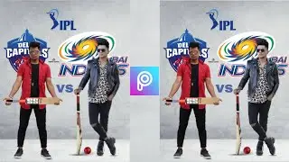 Mumbai Indians (MI) VS Delhi Capitals (DC) IPL 2020 Photo Editing || IPL photo editing in picsart ||