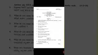 B.Com-II Sem Law and Practice of Banking | #questionpaper #bidaruniversity