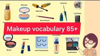 Makeup vocabulary in English and hindi | spoken English practice | Daily use English #english