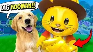 My DOG SECRETLY Signed Me Up for a GOLD HUNT?! 💰🐶 (Roblox)