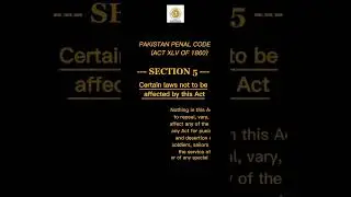 Unlocking the Power of PPC | Section 5 | Pakistan Penal Code | #ppc #success #lawstudies #shorts