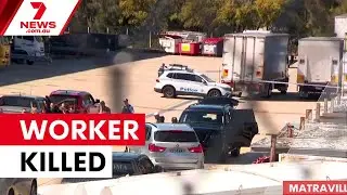 Worker killed in Matraville forklift accident | 7NEWS