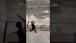 Messing up in volleyball VS basketball #fun #basketball #volleyball
