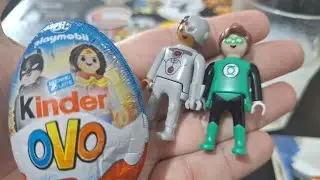 Kinder Ovo Cole&ccedil;&atilde;o Playmobil Dc Comics - Sensacional!
