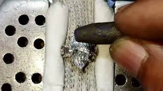 From Spark to Sparkle: Watch the Craftsmanship Behind Every Diamond Ring ✨💍#handcraftedjewelry