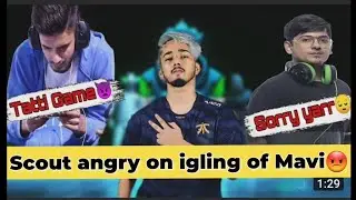 Scout angry on Mavi's igling😡।।Scout on middle zone holding।।