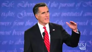Mitt Romney Discusses Tax Cuts - Presidential Debate