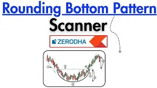 How to use Rounding Bottom Chart Pattern Scanner in Zerodha || #zerodhakite