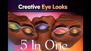 5 Creative Eye Makeup Looks | Hand Practice | Beginner Friendly Tutorial
