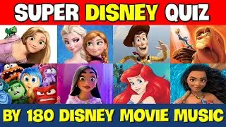 Guess WHO&rsquo;S SINGING By SUPER DISNEY Quiz -Top 180 Disney Characters |Disney Movie Music Quiz|NT Quiz
