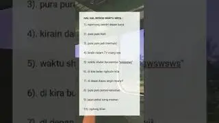 hal hal bodoh waktu kecil