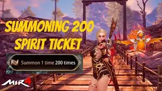 Mir4 | SUMMONING 200 SPIRIT STONE TICKETS | Effective method in getting Epic Spirit?