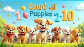 1 to 10 Puppy Counting Song 🐶🎵 | Educational Kids Video | Numbers for Toddlers#PuppySong #Count song