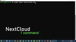 how to install Nextcloud with 1 command