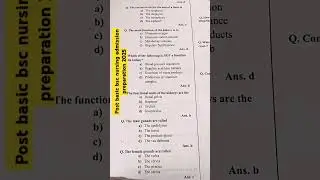 Post basic bsc nursing exam entrances 2025 #exam