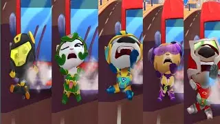 Talking Tom Hero Dash - Funny Fails moment of All Heroes ⭐️⭐️⭐️⭐️⭐️ part 4