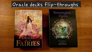 Wisdom of the Fairies & Hummingbird Wisdom oracle decks #myoracledecks #nordicflowtarot 
