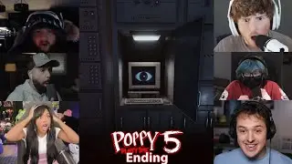 YouTubers Reaction On Poppy Playtime Chapter 5 Ending #3 