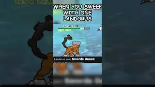 WHEN YOU SWEEP WITH ONE LANDORUS !! #pok&eacute;monshowdown #pokemon #pokemonshowdownsweep