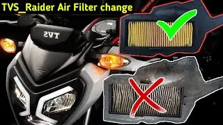How to TVS Raider Air Filter change | TVS Raider Air Filter change Bangla