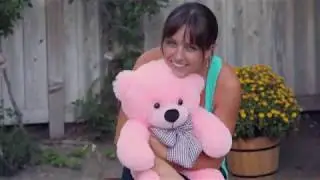 Oversized Pink Teddy Bear Lady Cuddles 24in