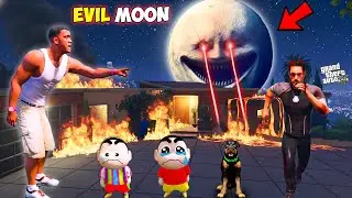 The Moon Wakes up in GTA 5 | Franklin And Ironman