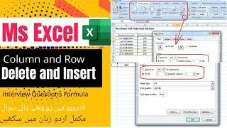 how to insert and Delete rows or columns in excel| Row and Columns Delete and Insert