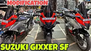 SUZUKI GIXXER SF Modified into SuperBike | Tagdi Modification kardi | S1000 Wings | Visor |