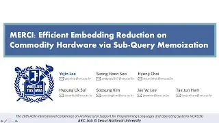 [ASPLOS'21] MERCI: Efficient Embedding Reduction on Commodity Hardware via Sub-query Memoization