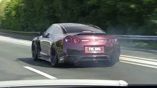 1050HP Nissan GT-R Godzilla R1K! LOUD Start, Accelerations + CHASE!