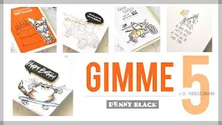 5 Quick Critter Cards For Men With Penny Black!