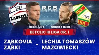 BETCLIC 3 LIGA LIVE🔴: MKS ZĄBKOVIA ZĄBKI vs LECHIA TOMASZÓW MAZOWIECKI | PIŁKA NOŻNA | 11. KOLEJKA