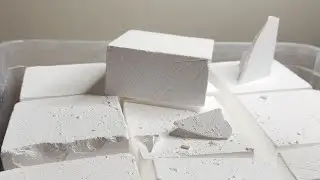 Fresh White Blocks Crush | ASMR | Crunchy