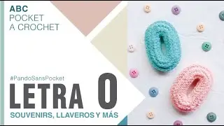 LETRA O | PandoSansPocket | IDEAL para llaveros y guirnaldas | ABC Crochet