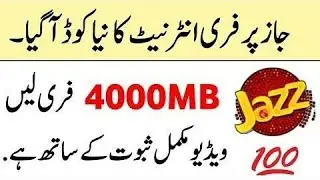 Jazz Free internet code 2020
