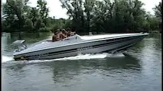 Porsche Power Tempest 32 FT Speed Boat 1990s - MIAMI VICE Days