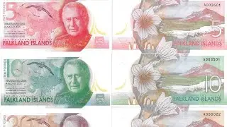 New Falkland Islands Pound Notes with King Charles III 👑