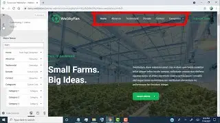 Как настроить навигационное меню заголовка (тема Astra для сайта WordPress)