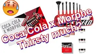 Coca Cola x Morphe collaboration Swatches. #morphe