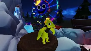 blue, yellow and green monster in one frame Roblox game rainbow friends  #roblox 