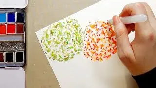 Easy Watercolor Technique for Painting Whimsical Trees