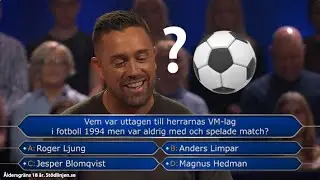 Hade DU klarat denna fotbollsfråga i Postkodmiljonären?