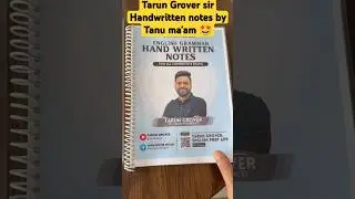 Tarun Grover English | Tarun Grover sir notes #tarungrover #tarunsir #ssc
